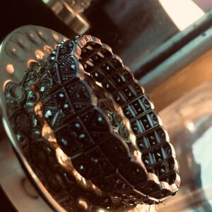 Elegant Black and Silver Bracelet